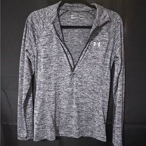 Under Armour Black and White Half-Zip Pullover